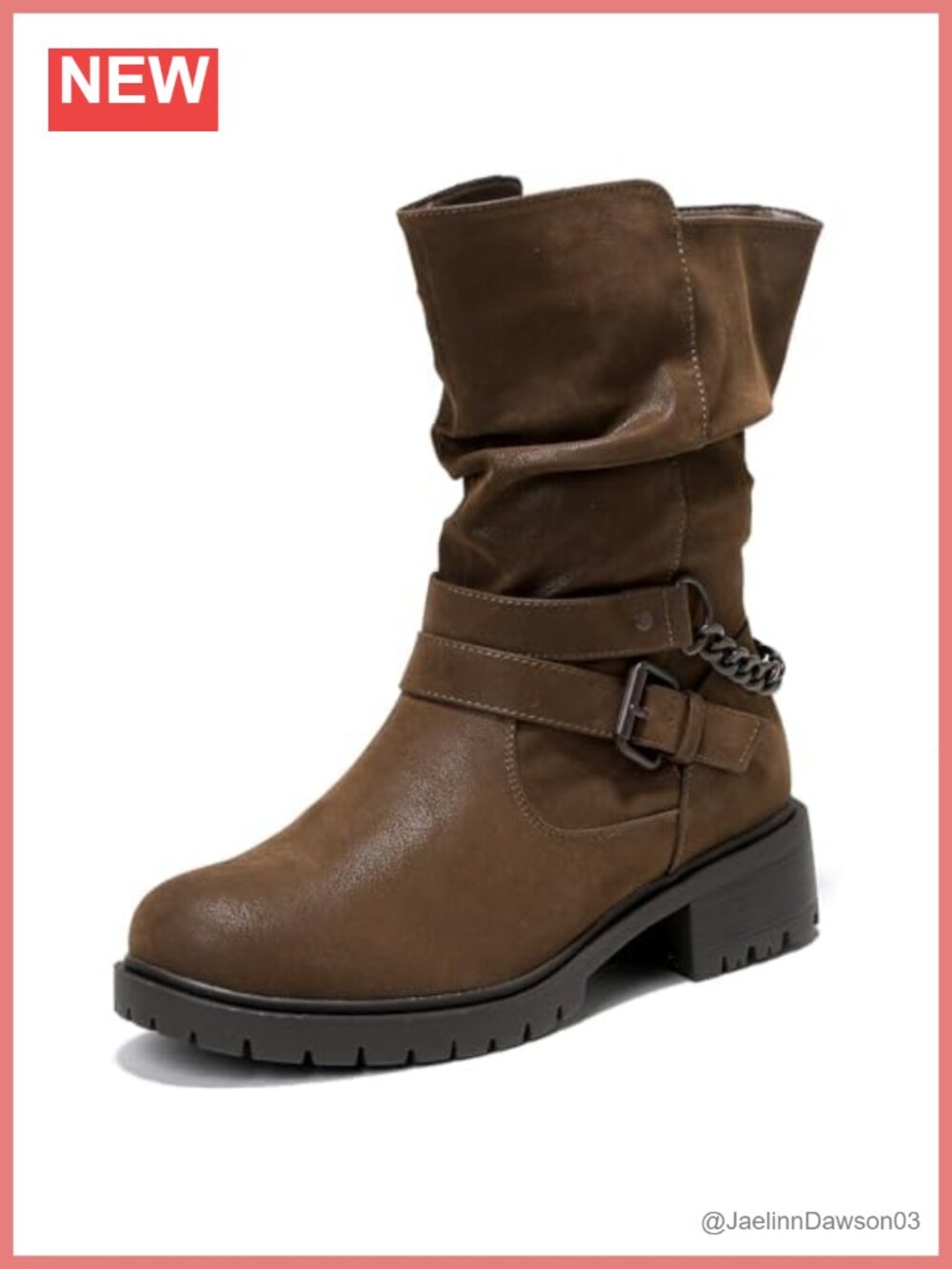 Extra Wide Calf Faux Leather Ankle Boots Memory Foam Block Heel Side Zip Winter